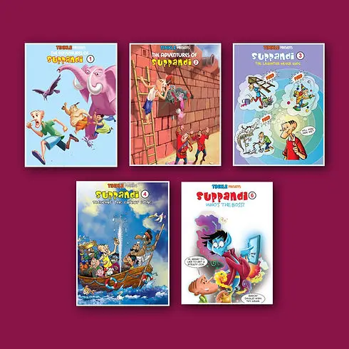 TINKLE Collection Special Combo Suppandi (5 Titles Mix)